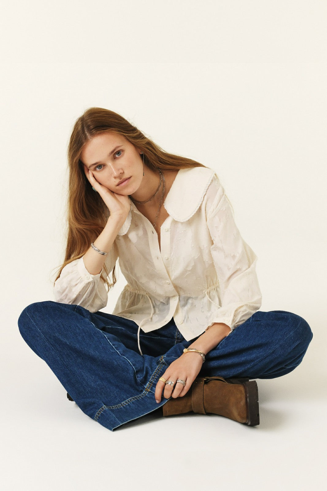 Long-Sleeved Shirt Nereus Ecru