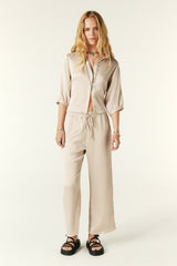 Elasticated Waist Trousers Issy Ecru