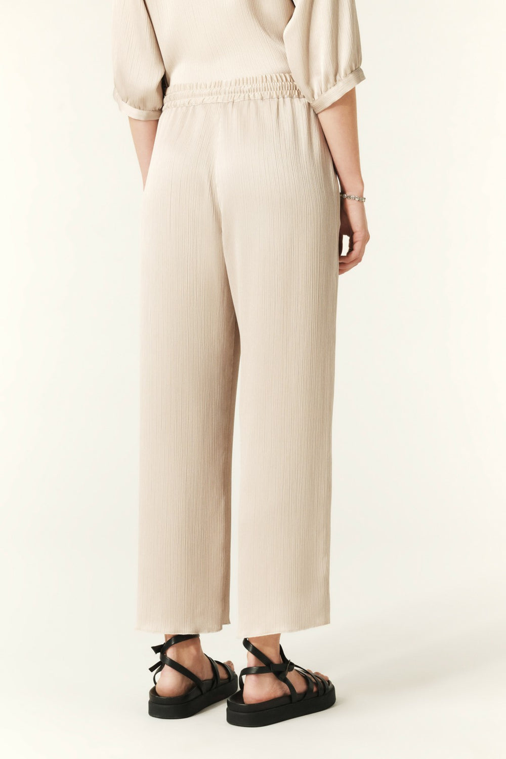 Elasticated Waist Trousers Issy Ecru