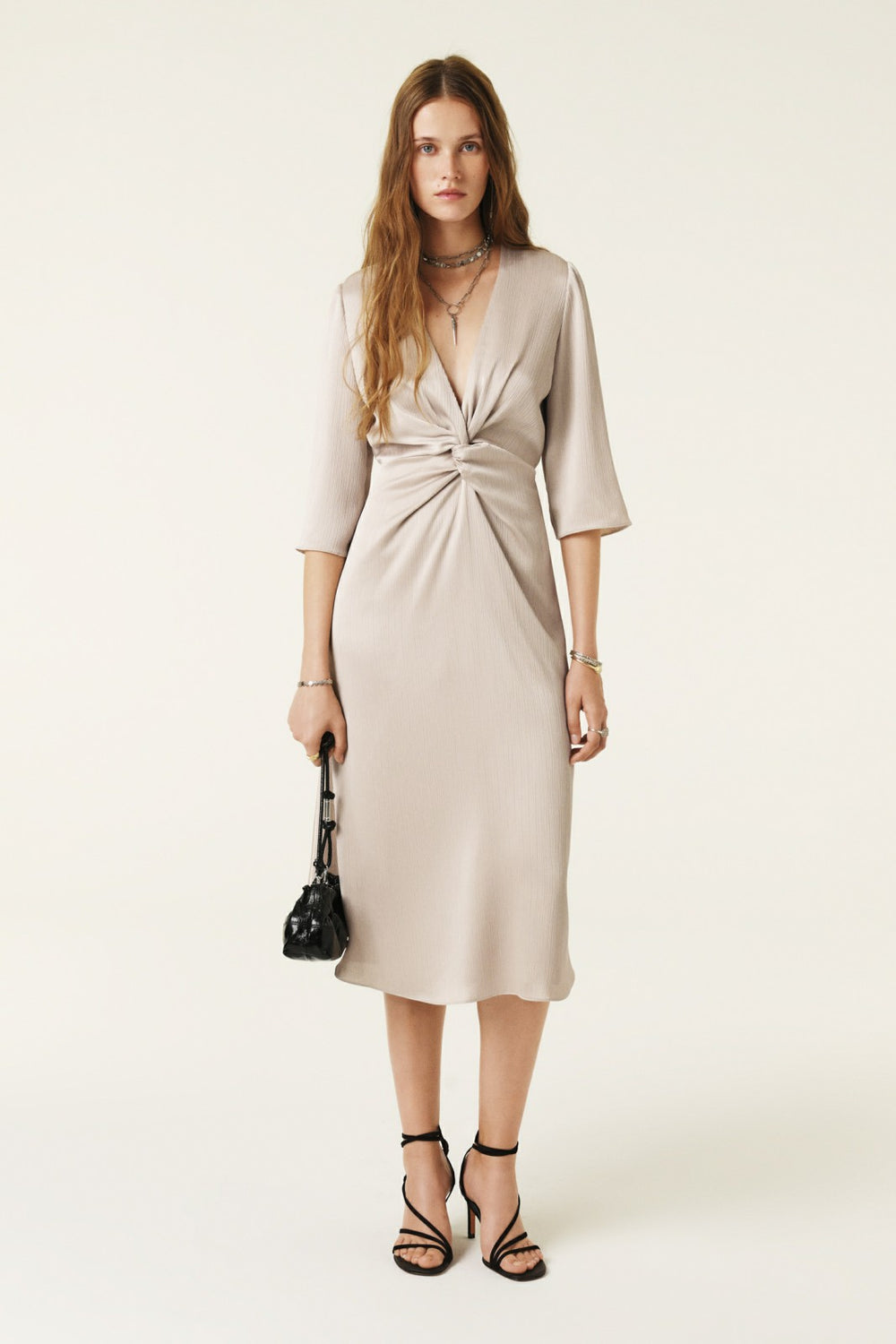 Midi-Length Dress Imelda Ecru