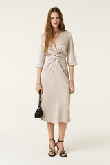 Midi-Length Dress Imelda Ecru