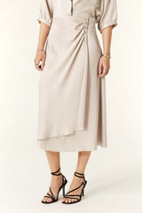 Wrap Skirt Ideza Ecru