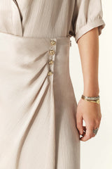 Wrap Skirt Ideza Ecru