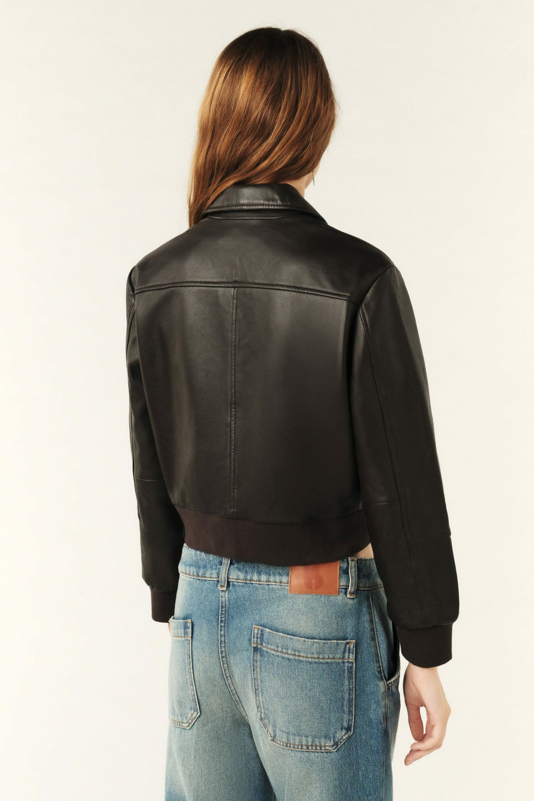 Leather Jacket Utica Marron