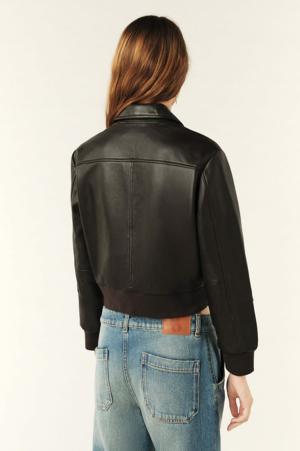 Leather Jacket Utica Marron