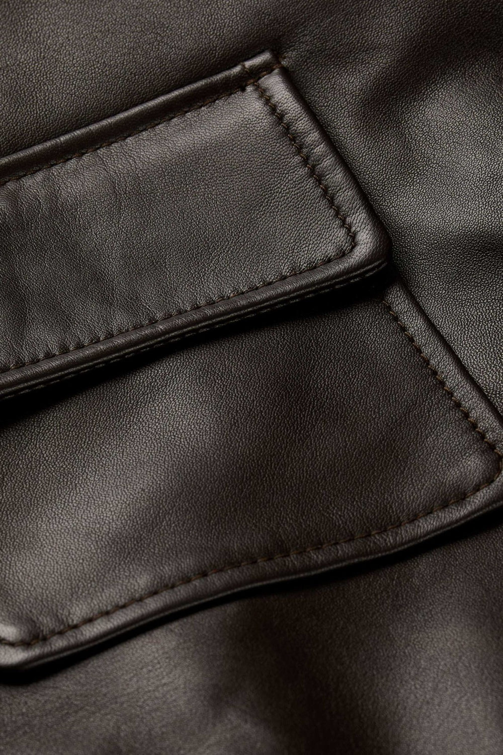 Leather Jacket Utica Marron