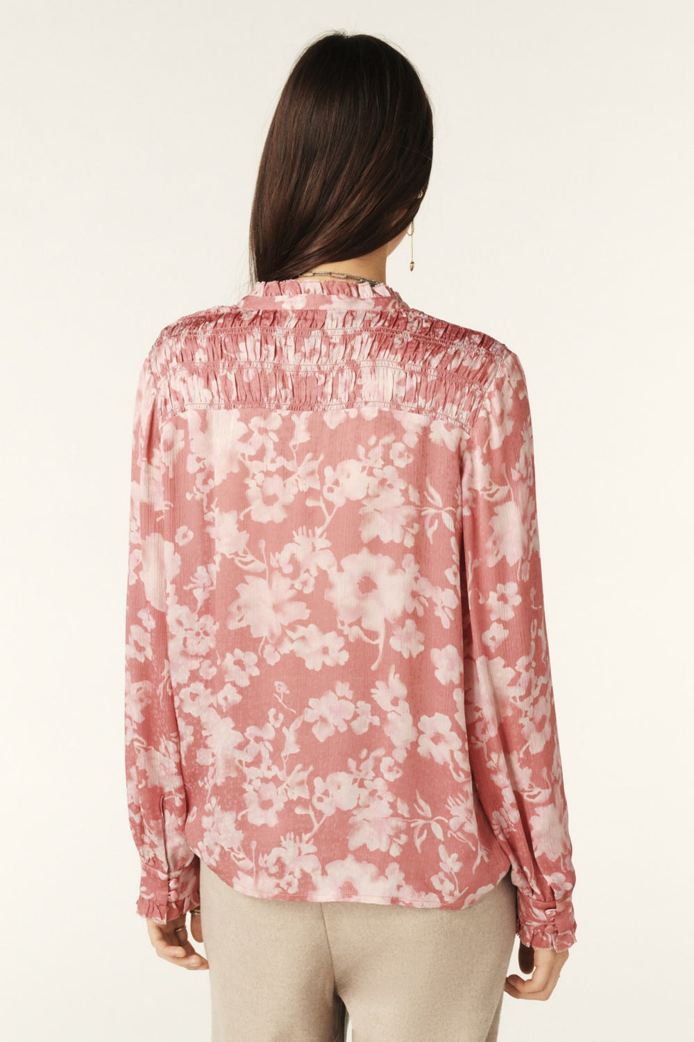 Long-Sleeved Blouse Amaury Rose