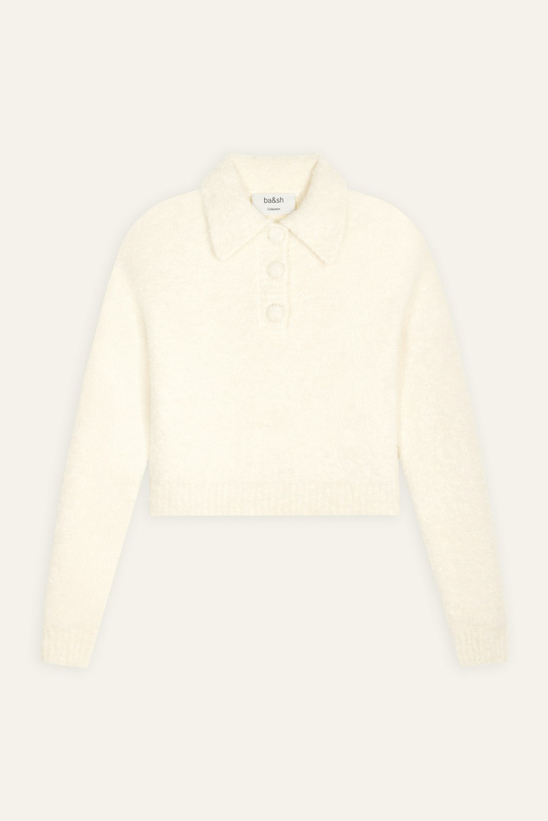 Knit Polo Shirt Bouha Ecru