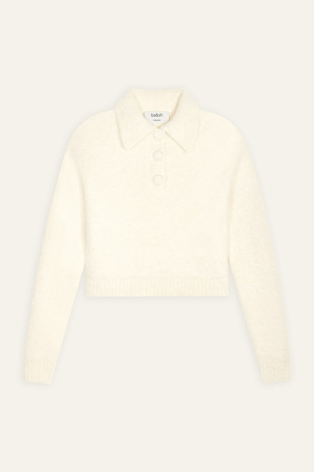 Knit Polo Shirt Bouha Ecru
