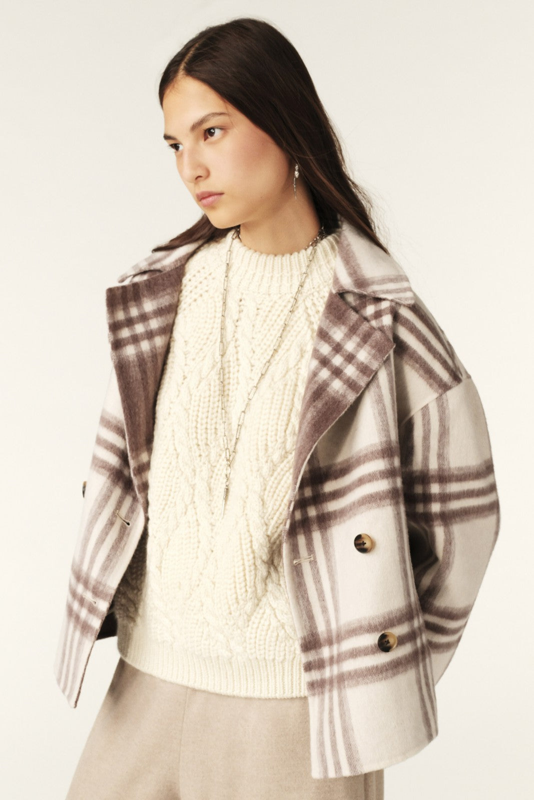 Short Coat Washina Ecru