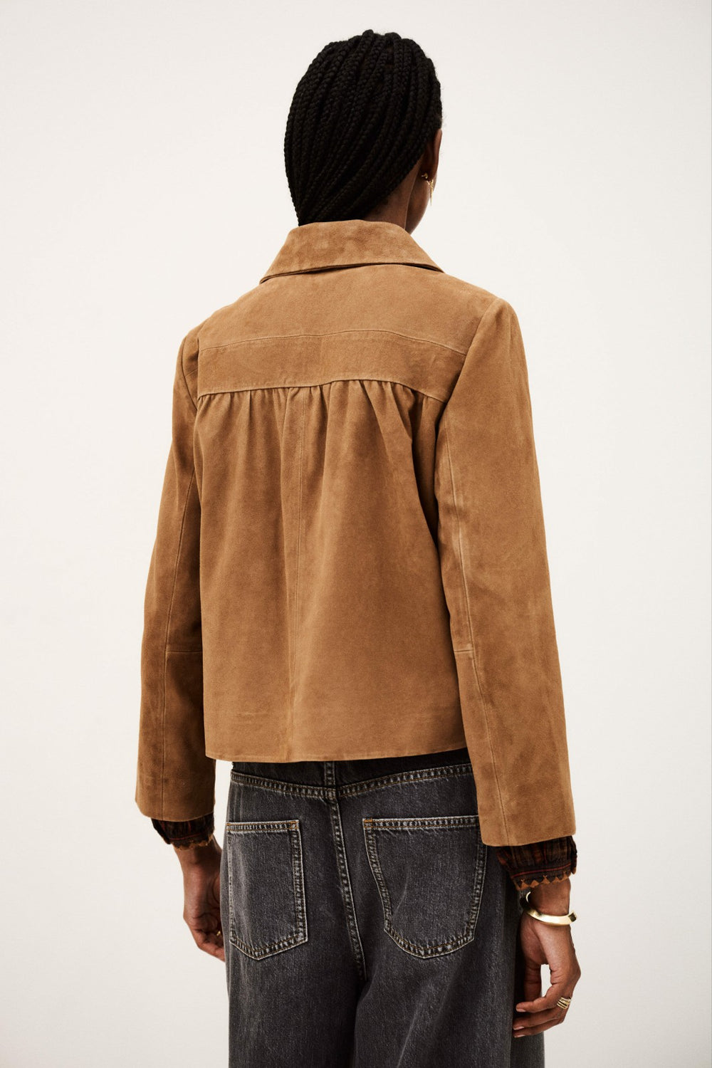 Straight-Cut Jacket Milas Marron