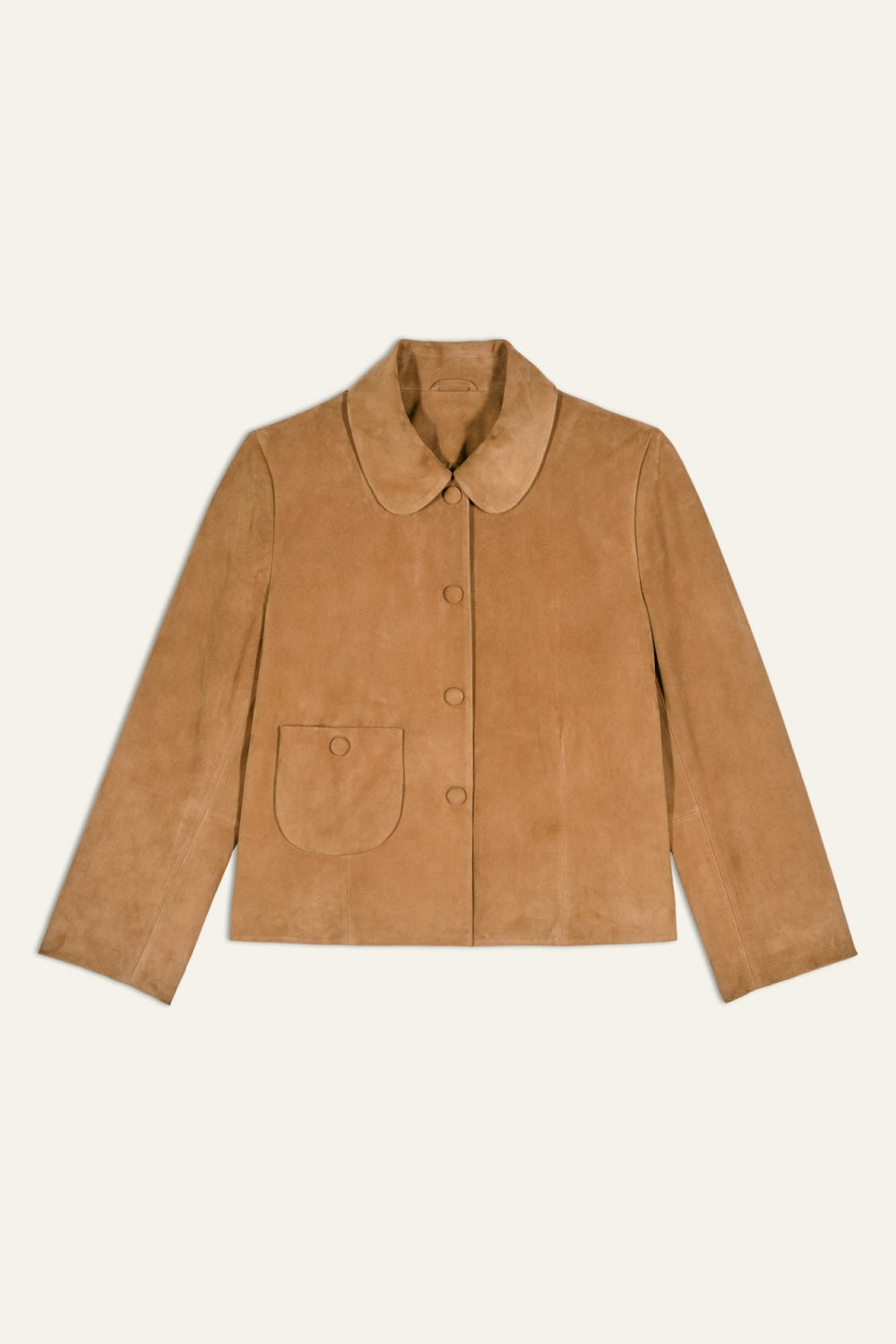 Straight-Cut Jacket Milas Marron
