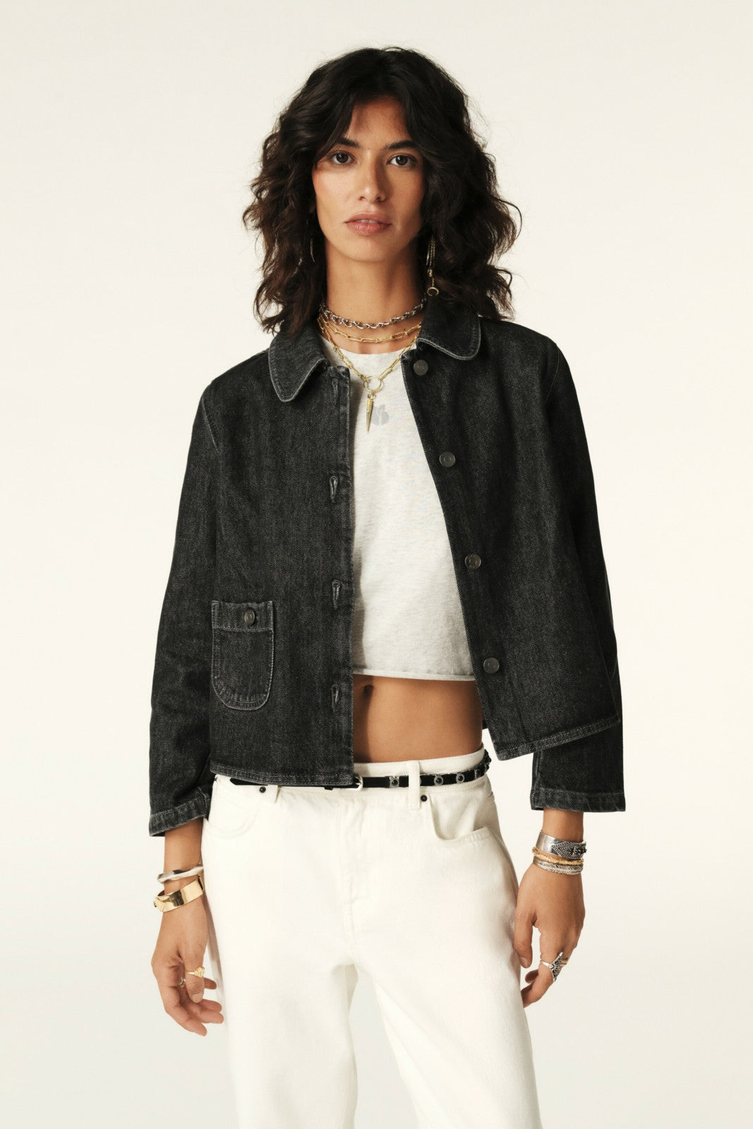 Cropped Jacket Miny Noir