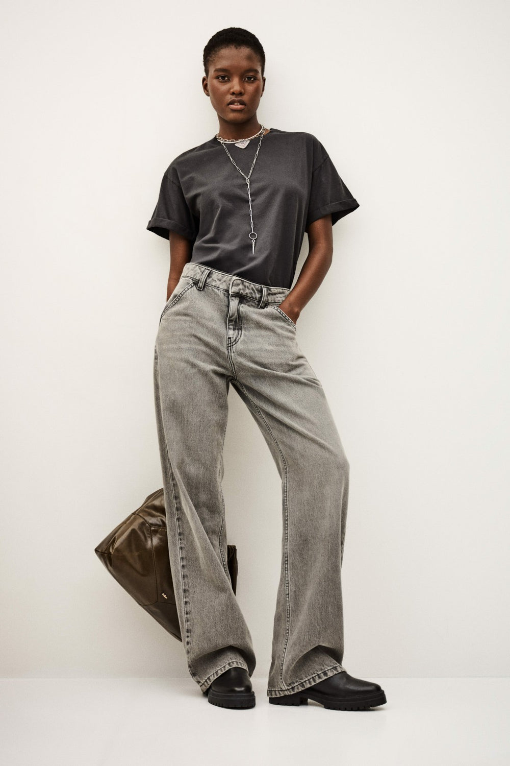Short-Sleeved Top Rosie Gris