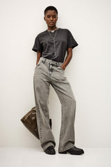 Short-Sleeved Top Rosie Gris