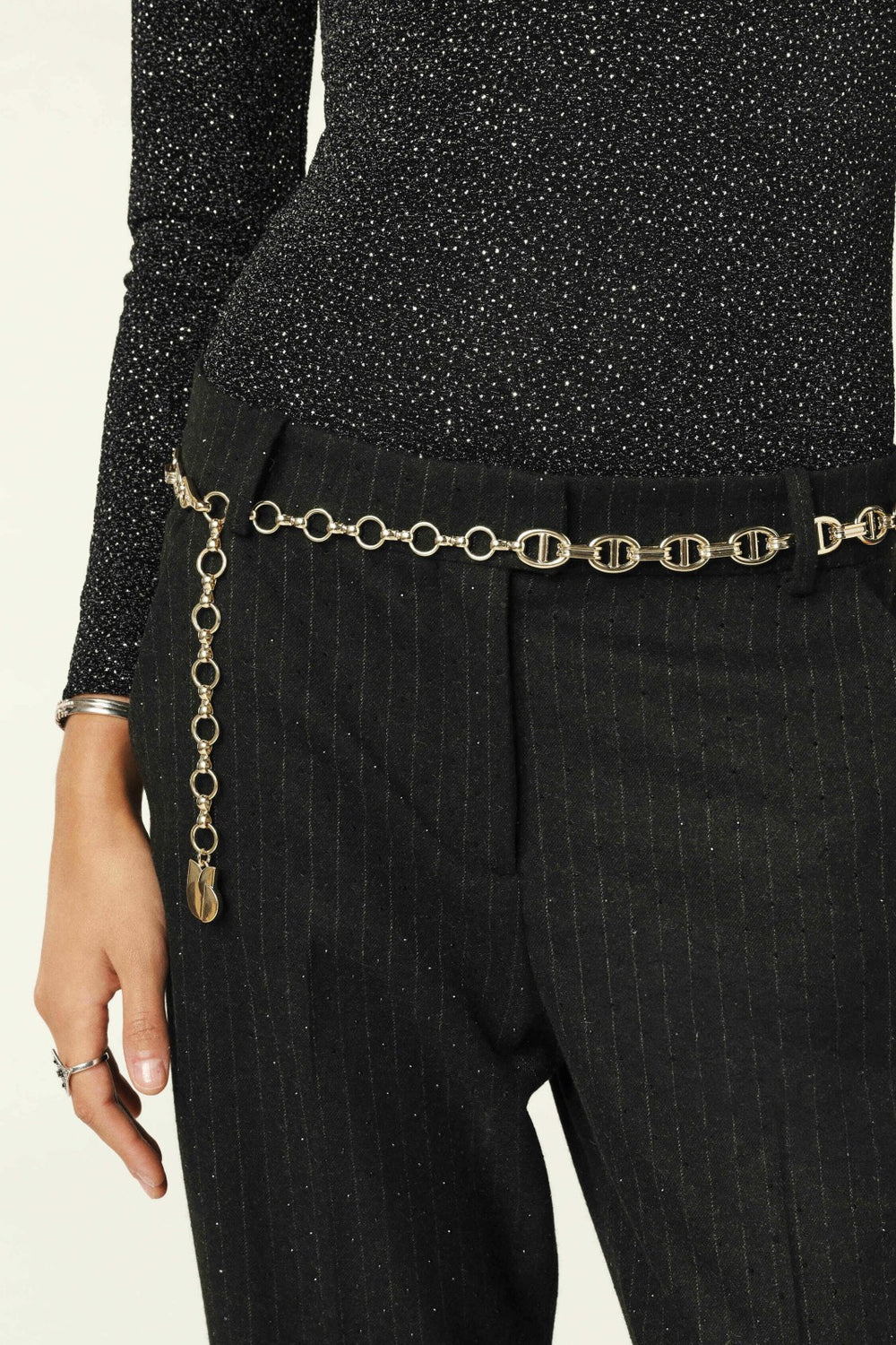 Chain Belt Brass Gold