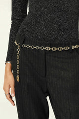 Chain Belt Brass Gold