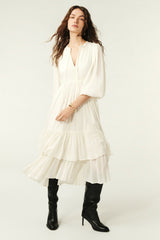 Dress Plume Ecru