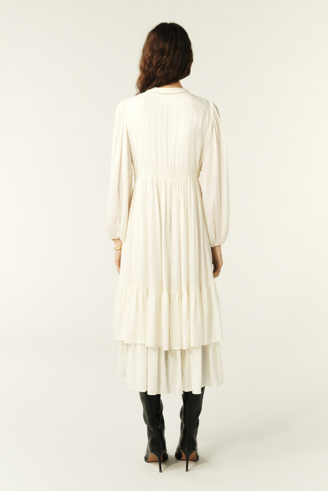 Dress Plume Ecru