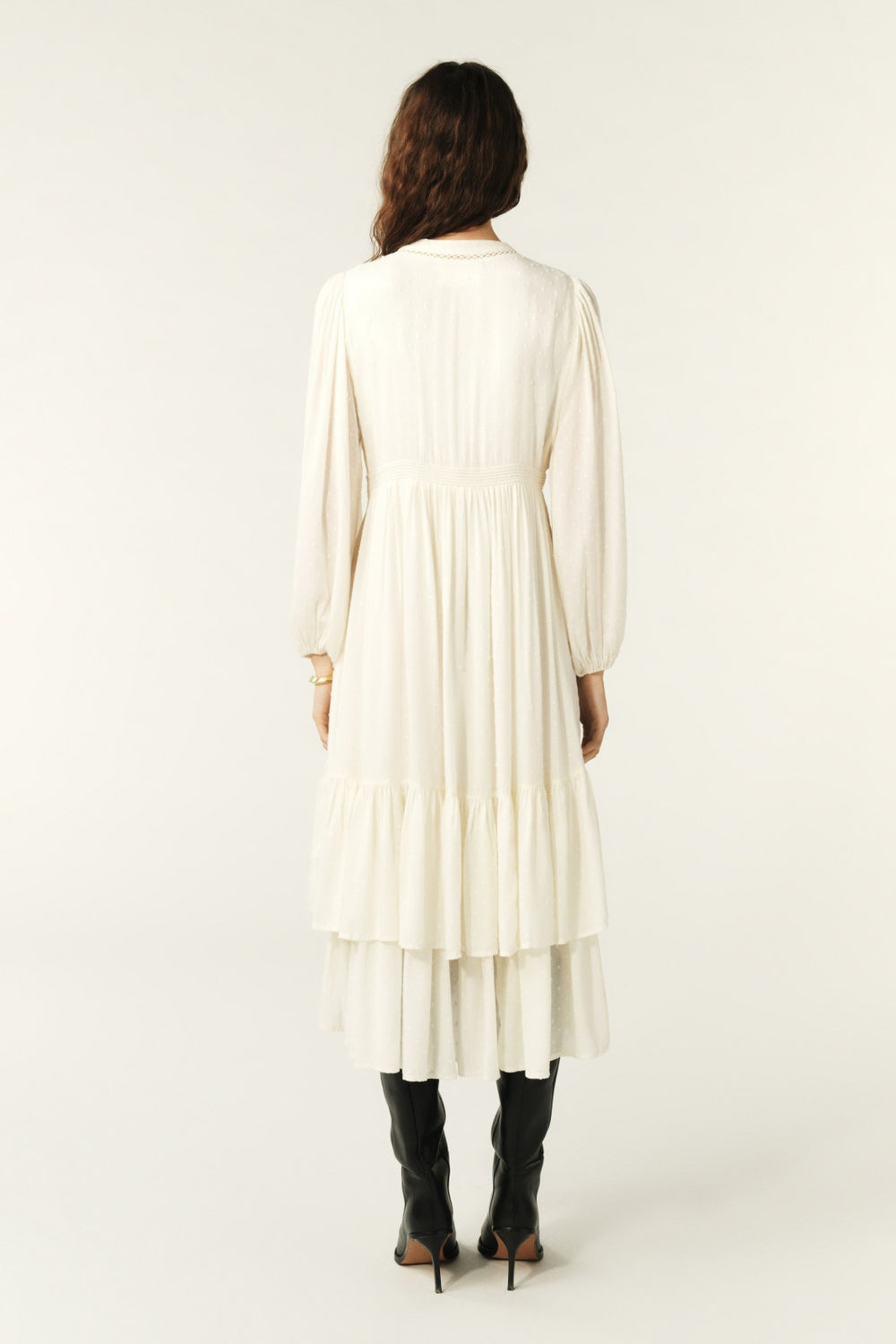 Dress Plume Ecru