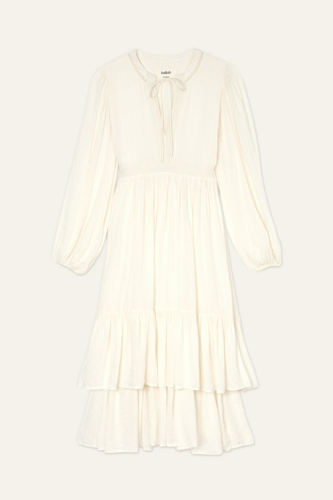 Dress Plume Ecru