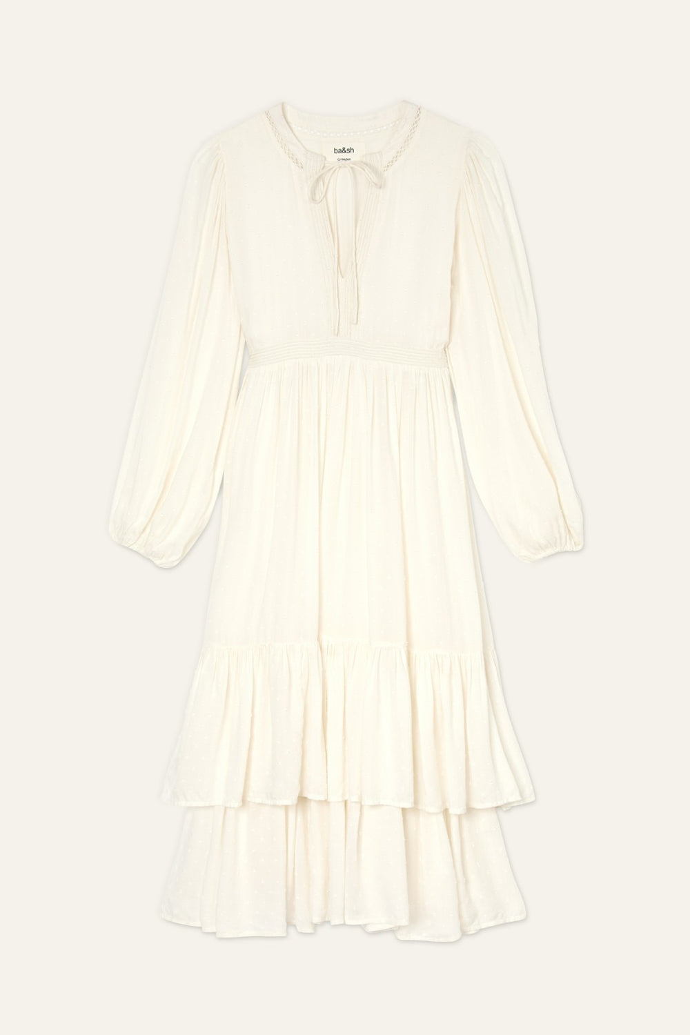 Dress Plume Ecru