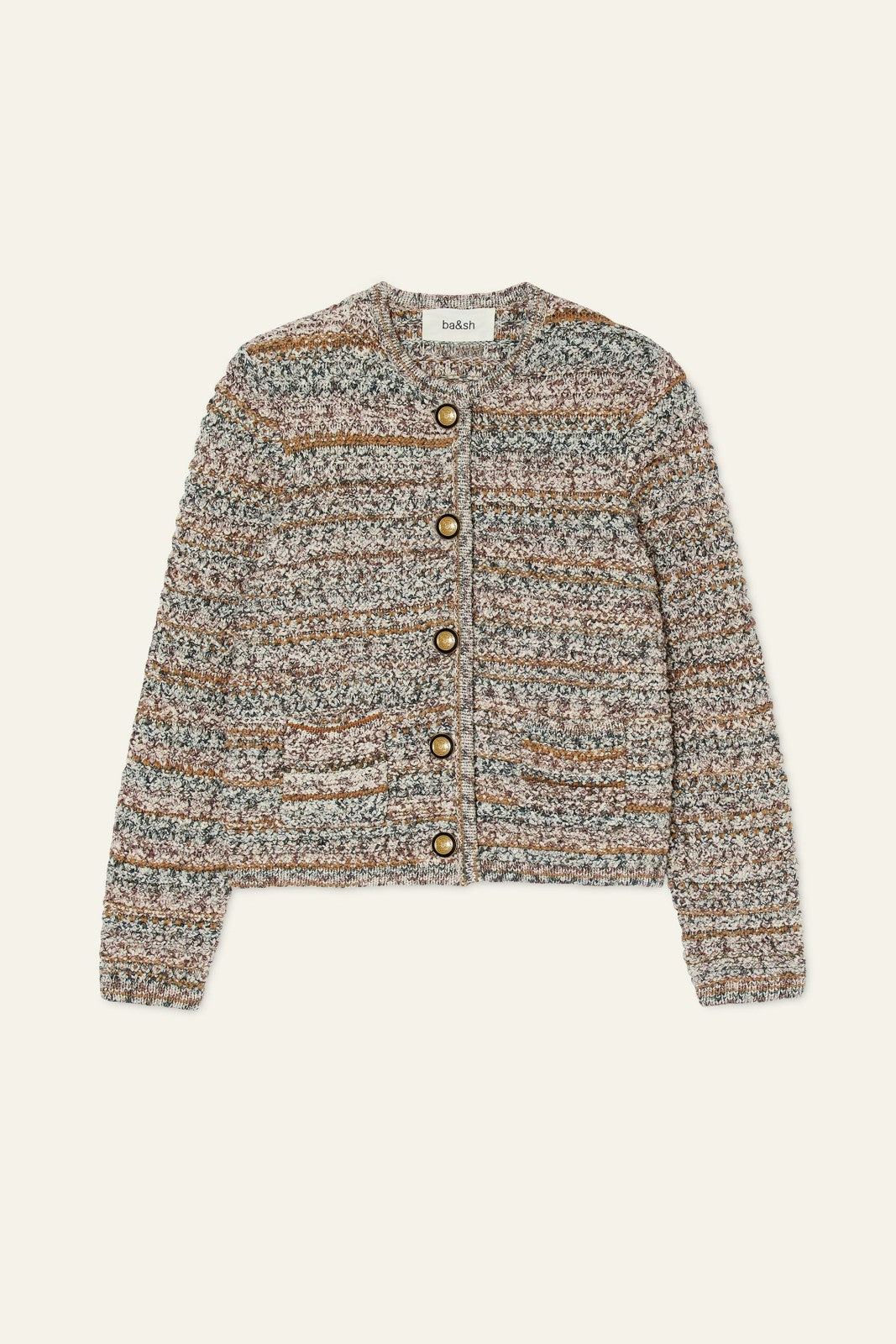Long-Sleeved Cardigan Guspa Ecru