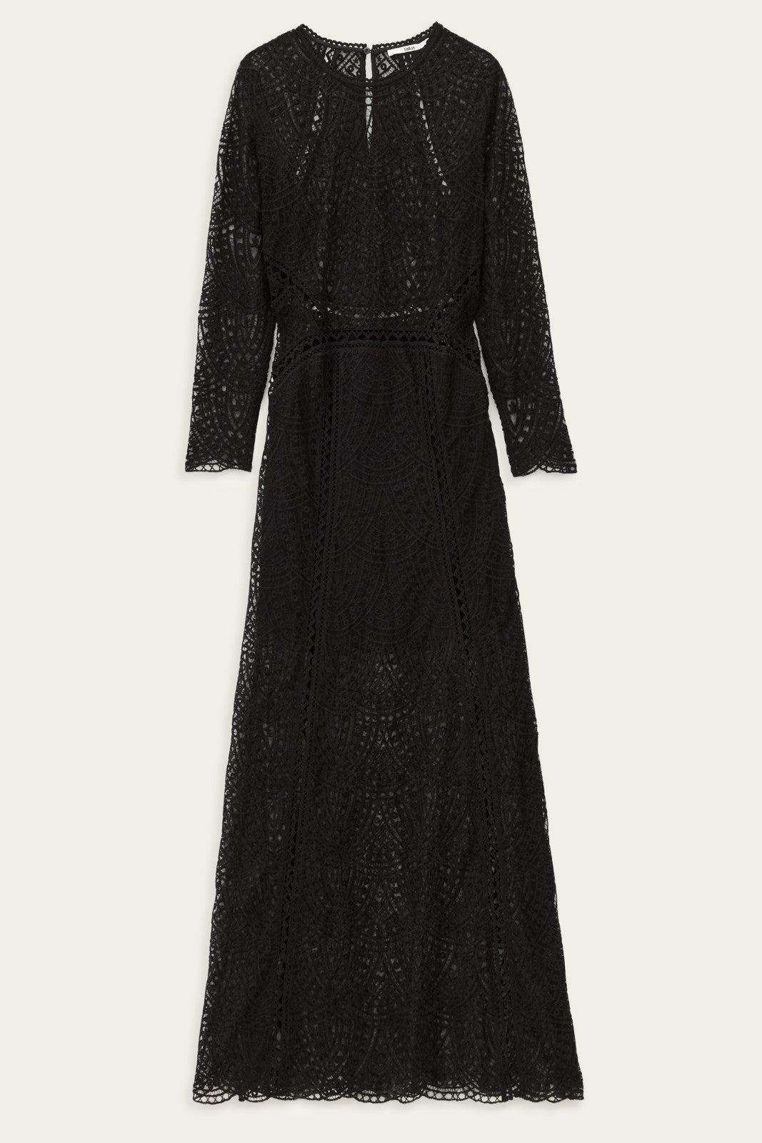 Crochet Maxi Dress Gorgeous Noir