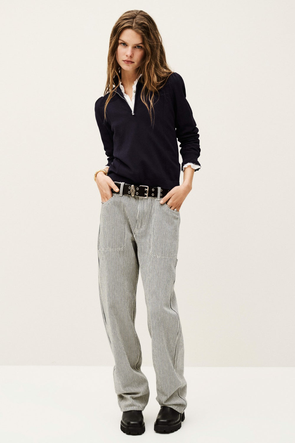 Long-Sleeved Pullover Suzanne Marine