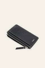 Zipped Card Holder Sign Noir