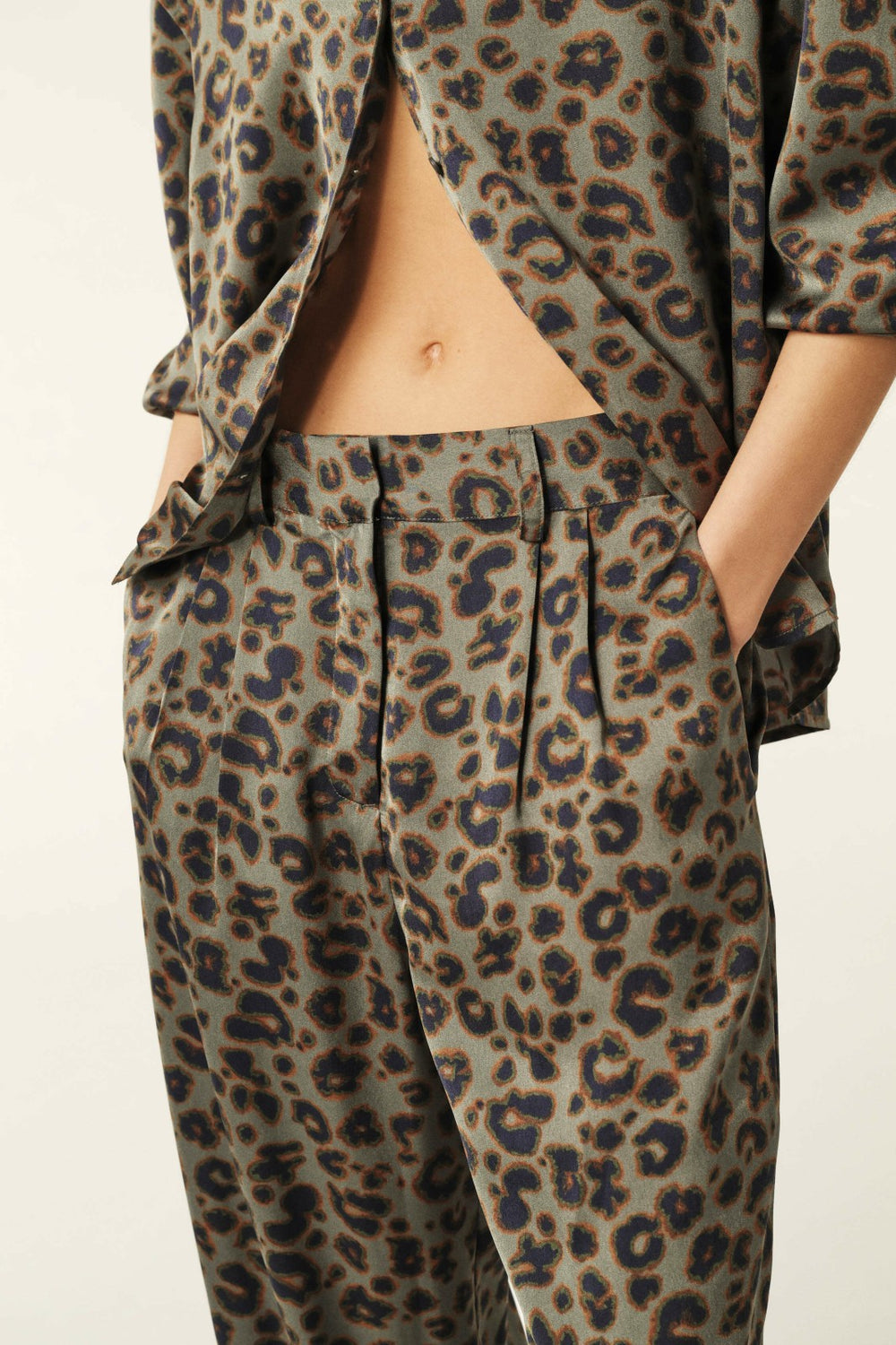 Flowing Trousers Bloy Kaki