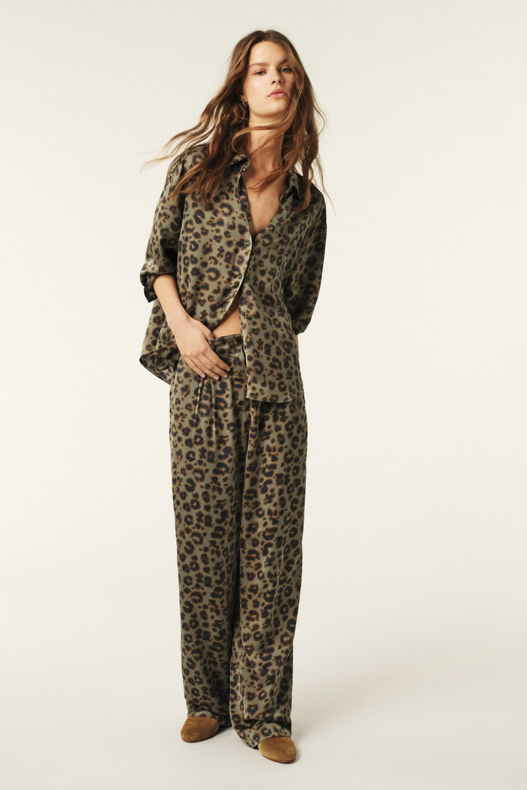 Flowing Trousers Bloy Kaki