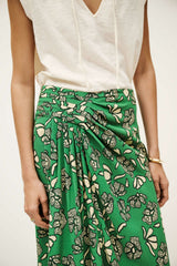 Flowing Midi Skirt Annie Vert