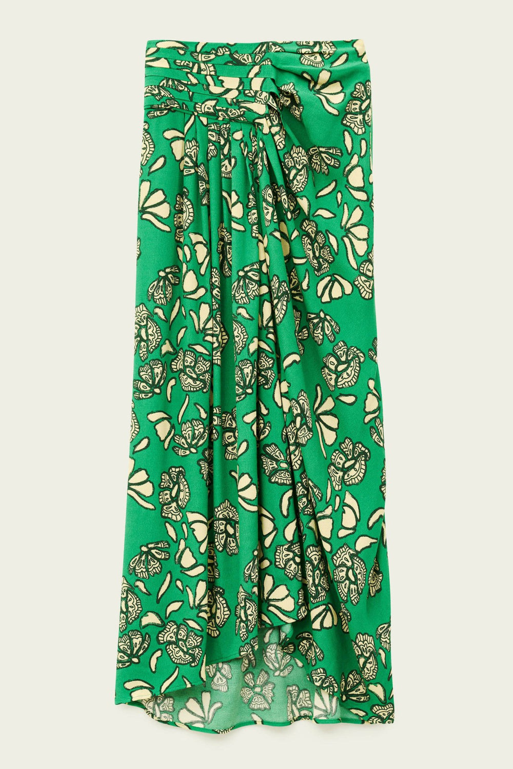 Flowing Midi Skirt Annie Vert
