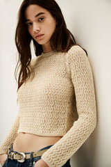 Long-Sleeved Pullover Ponia Blanc