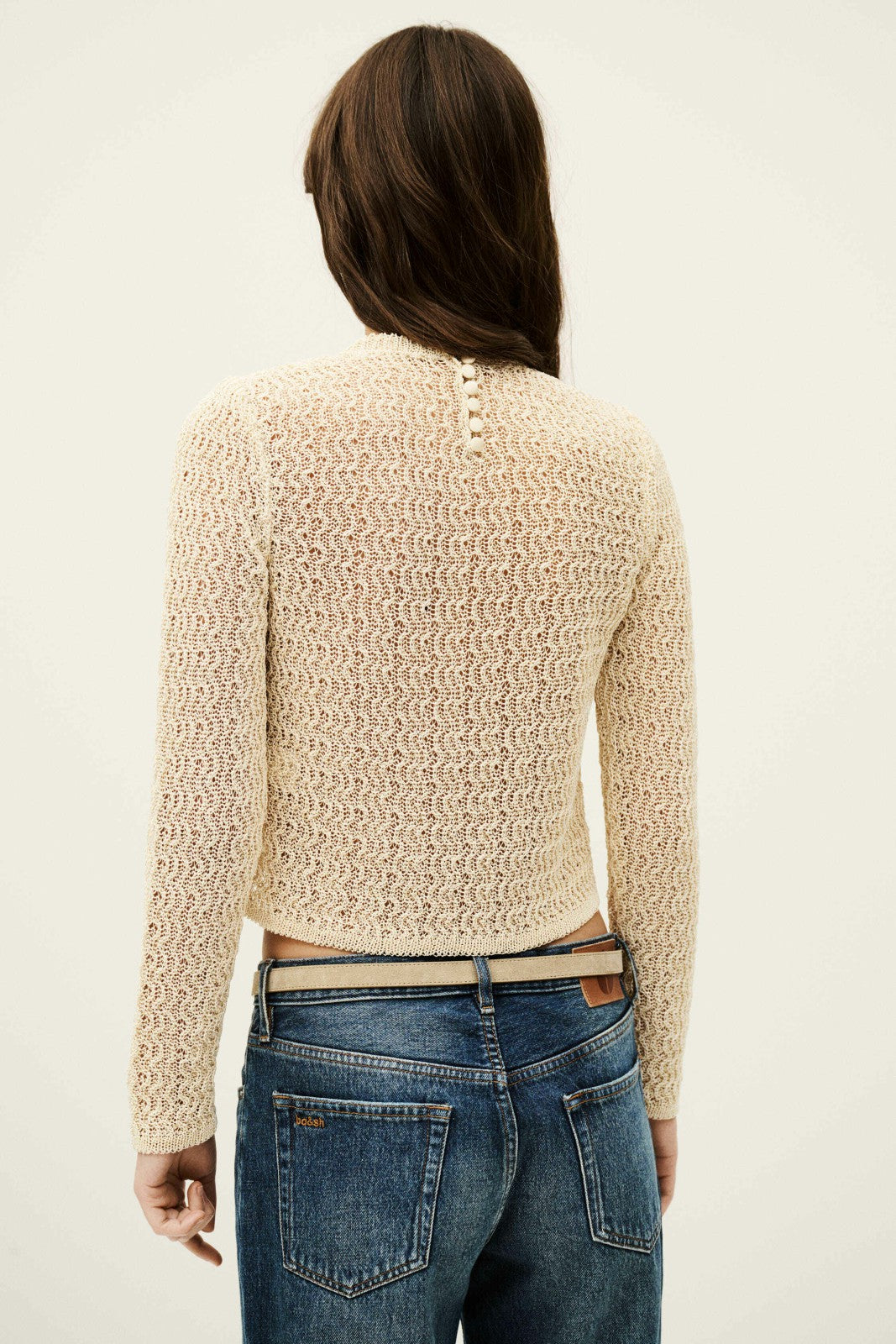 Long-Sleeved Pullover Ponia Blanc