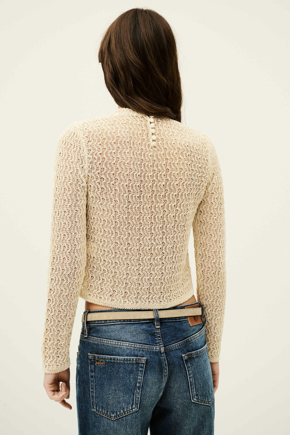 Long-Sleeved Pullover Ponia Blanc