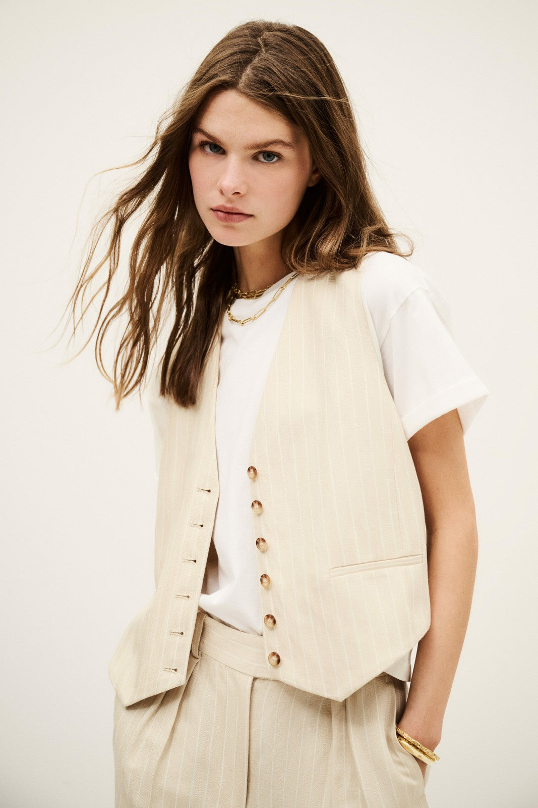Patsy Waistcoat Ecru
