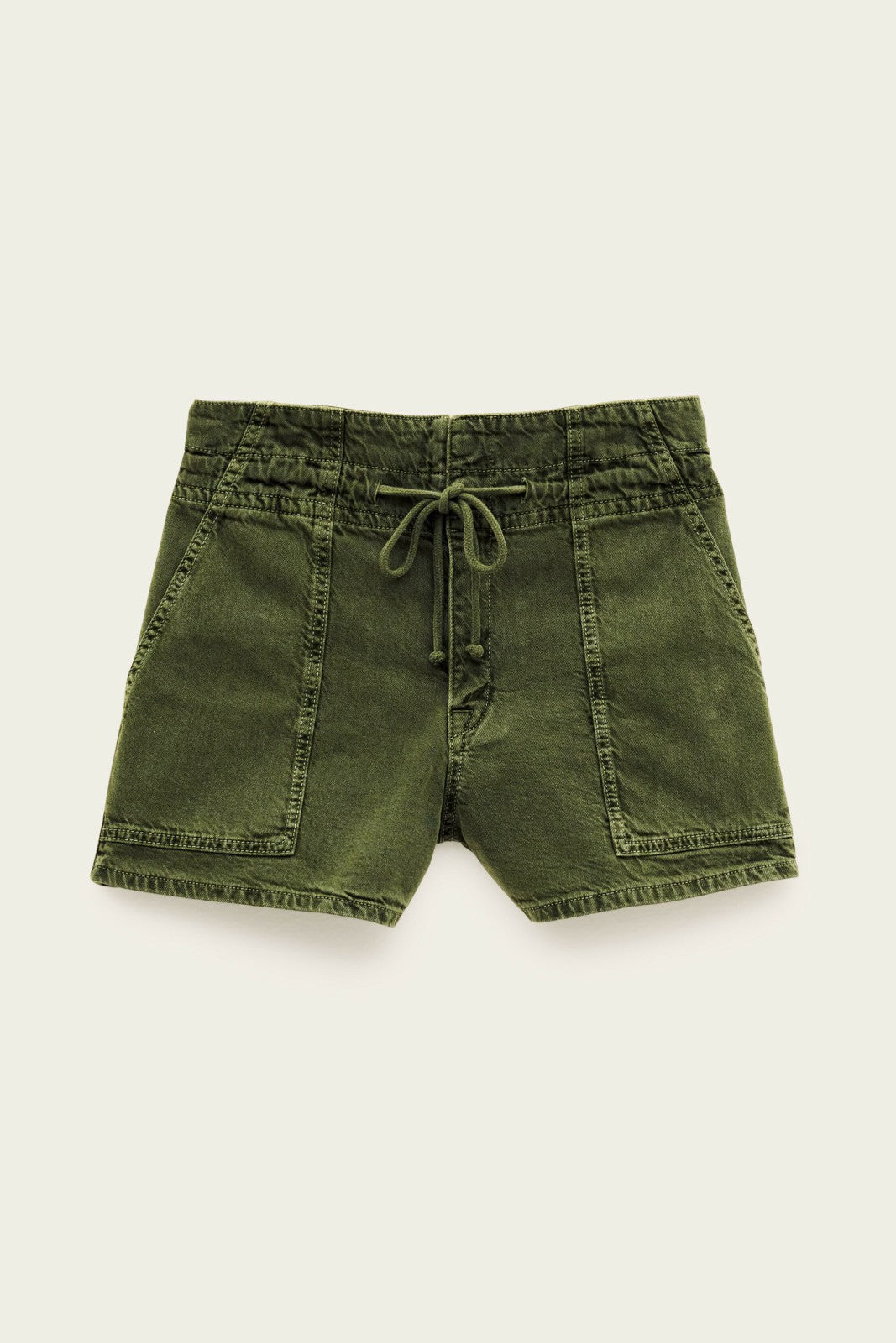 Straight Short Shorts Fabo Kaki