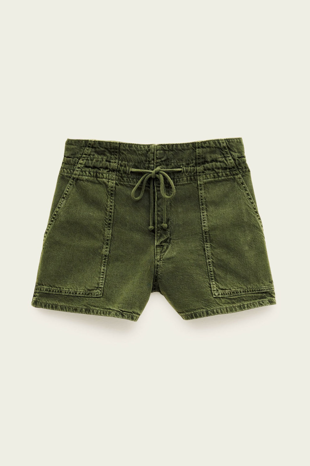 Straight Short Shorts Fabo Kaki