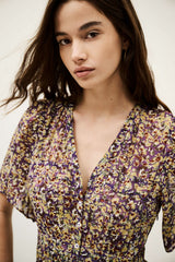 Short-Sleeved Dress Lariol Violet
