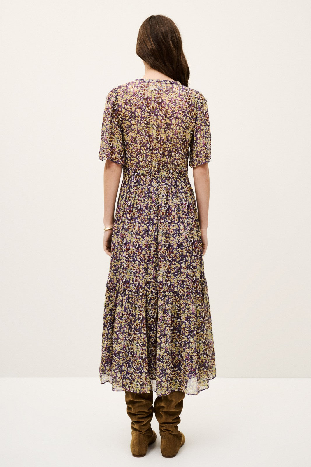 Short-Sleeved Dress Lariol Violet