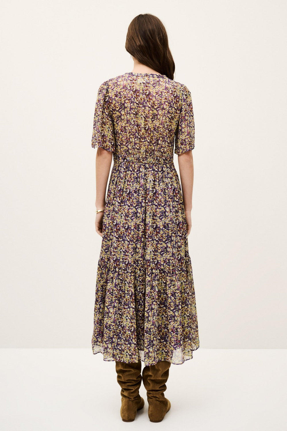 Short-Sleeved Dress Lariol Violet