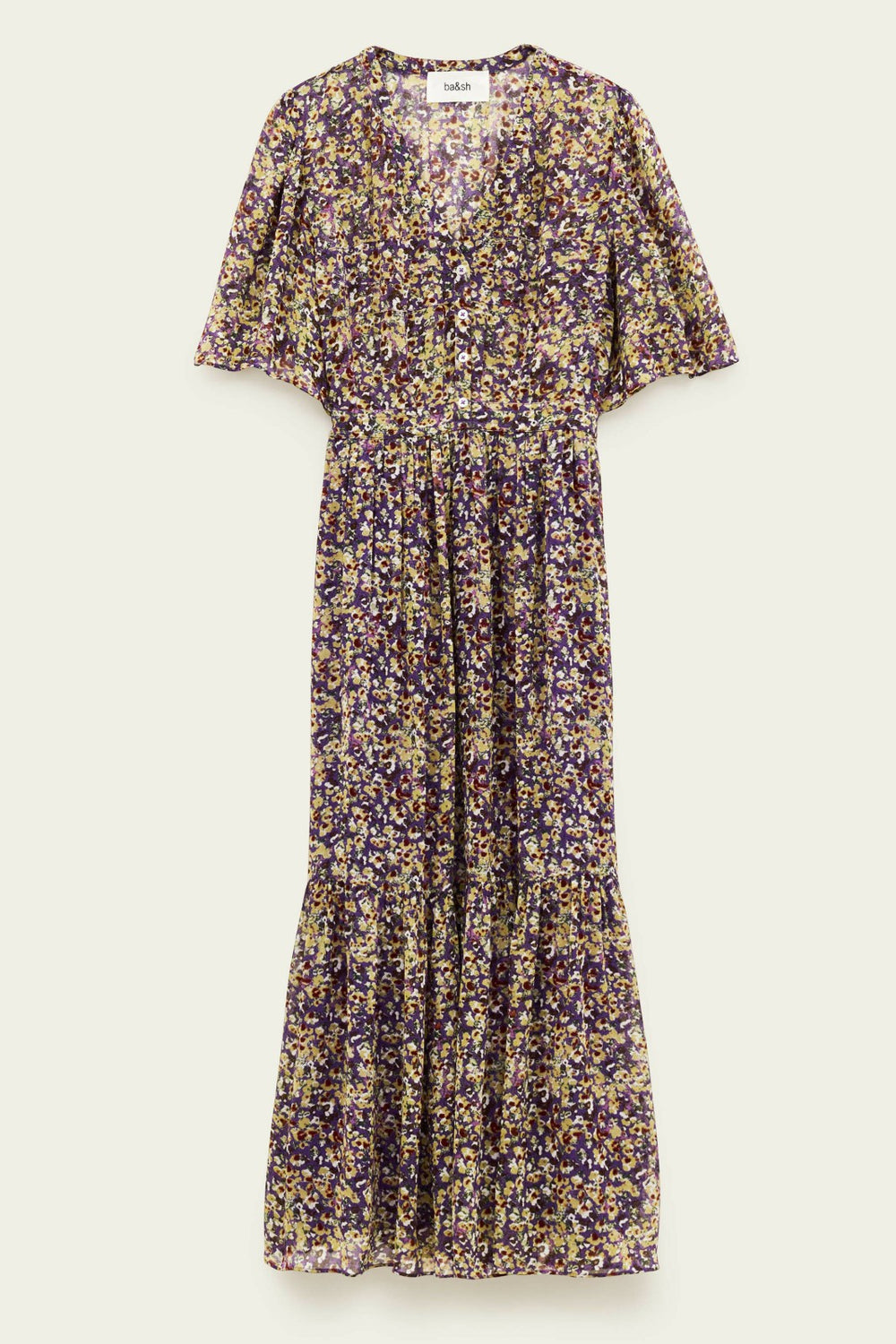 Short-Sleeved Dress Lariol Violet