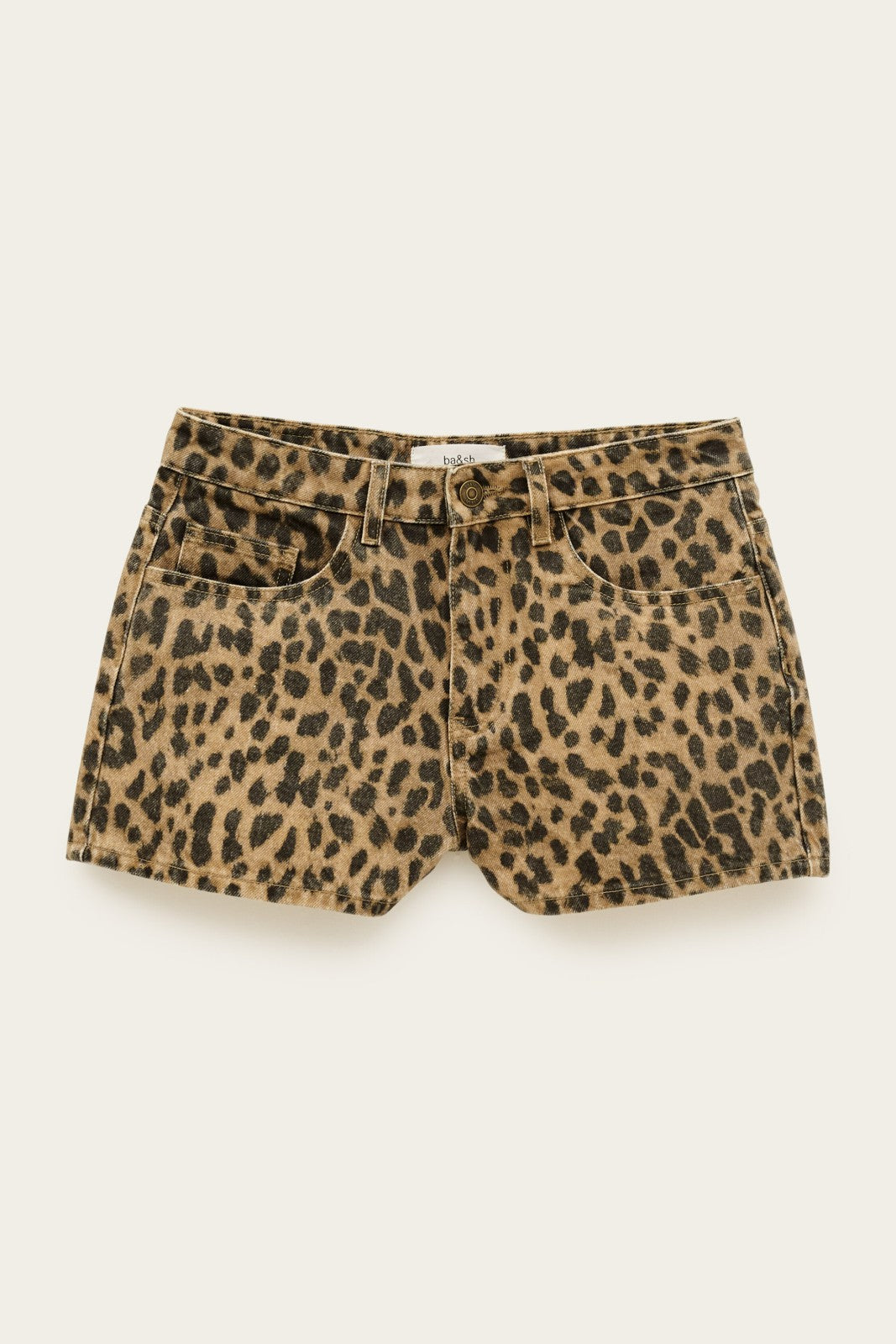 Printed Mini Shorts Tosie Ecru
