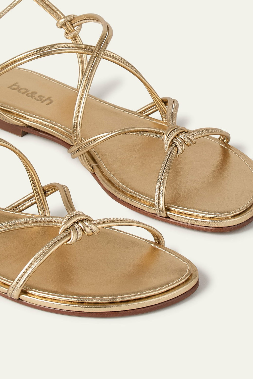 Strappy Open Sandals Cegane Gold