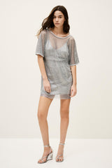 Short Dress Metalia Silver