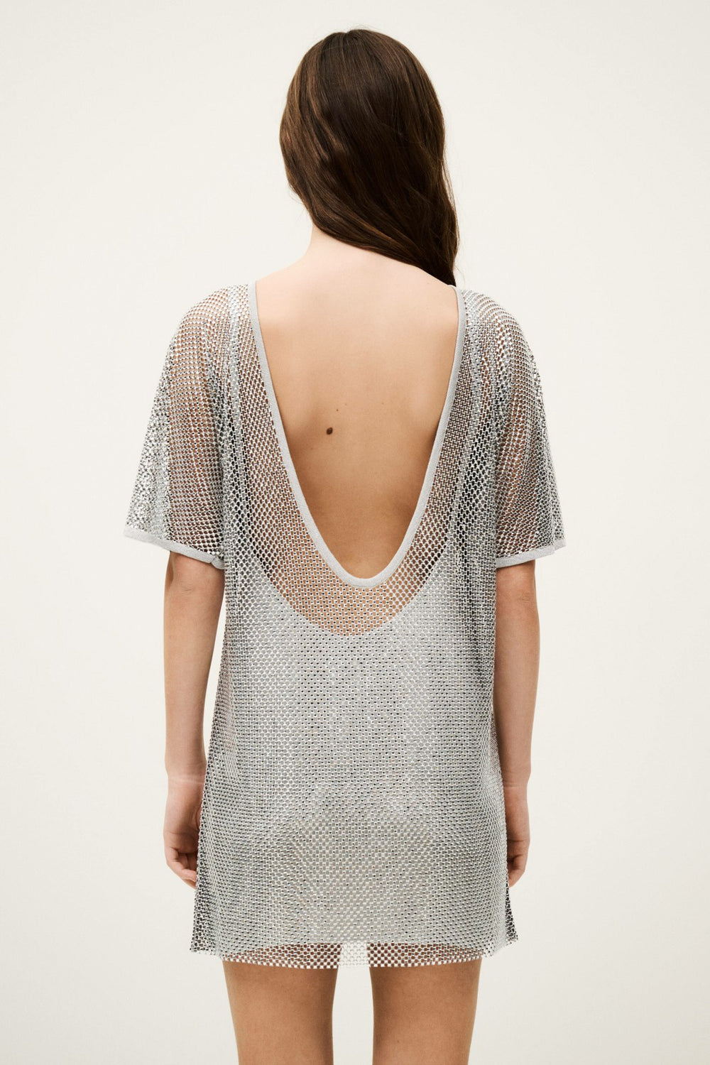 Short Dress Metalia Silver