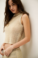 Lace-look top