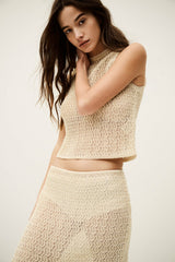 Lace-look top